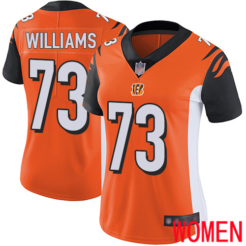 Cincinnati Bengals Limited Orange Women Jonah Williams Alternate Jersey NFL Footballl #73 Vapor Untouchable->women nfl jersey->Women Jersey